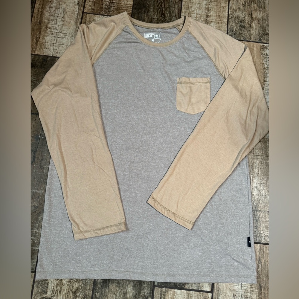Dikotomy Premium Basics Standard Fit Packet Khaki T - Shirt